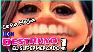 Cesia Mej&iacute;a &iexcl; Destruyo el supermercado! 😱 #estadosunidos #espa&ntilde;a #mexico #viral #chisme #salvador