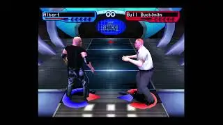 WWF Smackdown! 2 - PS1 Gameplay - Albert vs Bull Buchanan - Hardcore Match