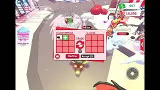 Trading a mega lava wolf in adopt me