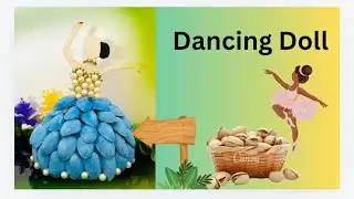 DIY Dancing doll making with Coconut shell & pista shell |how to make dancing doll#youtubevideo