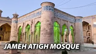 Ancient Walls in Golden Light – Atigh Jameh Mosque at Sunset