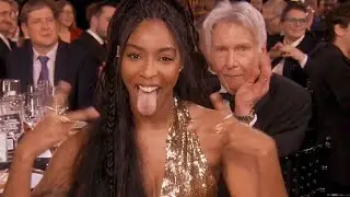 Harrison Ford CRACKERGATE! SHOCKS SAG Awards With Mid-Speech Snack! (Jessica Williams Reacts!)