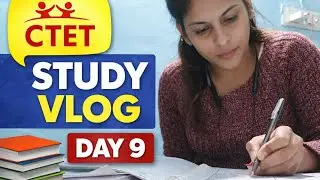 Day 9 CTET Preparation | Aaj Library Nahi Gaye 😅 | Evening Study Routine#trending #exam #ctet 