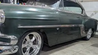 18x8 Torq Thrust wheels on a 49-54 Chevy Car (Poncho)
