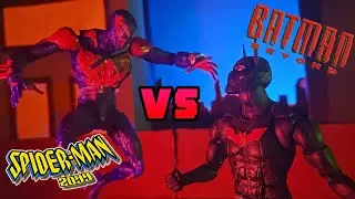 Spider-Man 2099 vs Batman Beyond (stop motion)