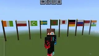I made many countries flags in Minecraft video game . Learn with me 🔥😎.