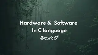 Hardware & Software in C language || C programming  language || @shanthisana5626 