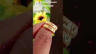 Gold #wedding #couple #ring 💞 #916hallmark #gold #customized 🎁