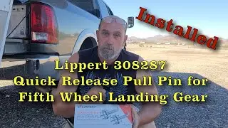 Lippert 308287 Quick Release Pull Pin for Fifth Wheel Landing Gear Installed