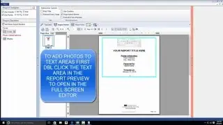 Fast Photo Reports Software Using Photos In Text Areas