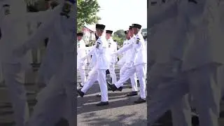 Upacara Pengibaran Bendera Merah Putih | Paskibraka Banjarnegara HUT RI 80 |17 Agustus 2024 #Shorts