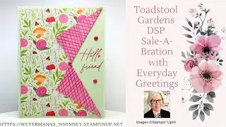 Toadstool Gardens DSP Sale-A-Bration card idea 2 with Everyday Greetings from Stampin&rsquo; Up!