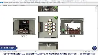 Dining Area Design | Revit Architecture Students Work
