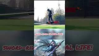 Flying sword becomes reality! sword-riding IN REAL LIFE!  #Shorts #FlyingSword #toys #fantasy #viral
