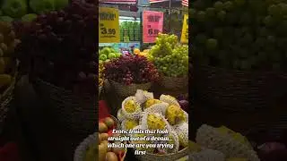 Welcome to the luxury fruit section! From RM3.99 grapes to golden dragon fruit wrapped like jewelry