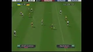 Ukraine vs Germany | First Half | ISS Pro Evolution World Soccer PES Winning Eleven Gameplay