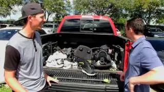 Tyler Clippard shows off large golf spikes collection