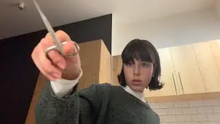 asmr haircut and dye (occasional ukrainian) - fast & aggressive