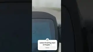 winter First Fog start in Punjab