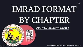 IMRAD FORMAT (RESEARCH EXAMPLE)