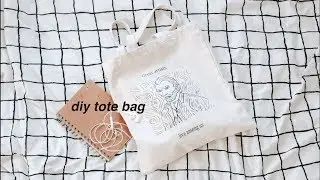DIY Aesthetic Tote Bag ( Easy + Cheap) Pastel Julia