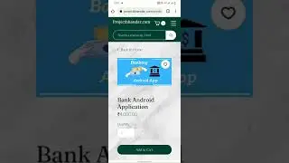 Bank Android Application | Final Year Projects for Computer Science Engineers | buy online project