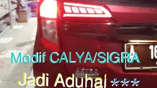 CALYA / SIGRA UPGRADE LAMPU BELAKANG LEBIH MENGGODA @mattvariasi888  #modifcalyasigra #lampustop