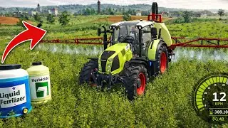 Spraying Crops in Farming Simulator 25 🚜💦 #FarmingSimulator25 #FS25