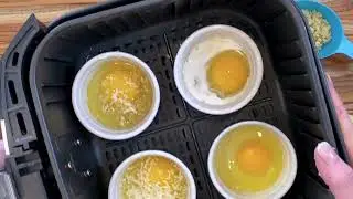 Easy Air Fryer Baked Eggs