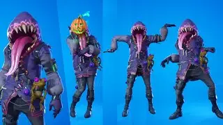 Big Mouth skin showcase with popular emotes & Dances | Fortnite Halloween skins