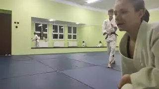 Shomen Uchi Jiu Waza. Shite: Dawid Malik (1kyu) Uke: Agata Wierzbicka (2 dan)
