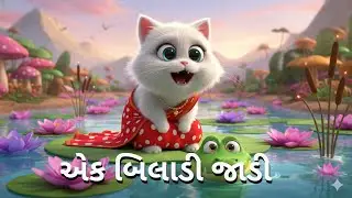 એક બિલાડી જાડી, તેને પહેરી સાડી😺👗 | Funny Kids Cartoon Rhyme in Hindi | 3D Animation