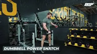 44 HOW TO DUMBBELL POWER SNATCH - Brad Game Fit | Online Fitness Coaching