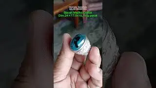 #800rb Bacan motif bacan mejiko coklat batang dim.24&times;17.5&times;10 ring perak handmade no.20