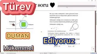 TÜREV O SENE BU SENE TÜREV SORULARI FULLENECEK -TÜREVİ DUMAN EDİYORUZ-GEOMETRİ BİLGİSİ OLMADAN ASLA