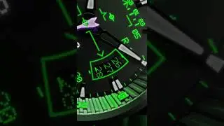 Hawker Harrier Automatic | Experience the HUD Effect | #avi8 #aviation #militaryaviation #watch