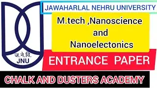 jnu m.tech nanoscience and nanoelectonics entrance paper