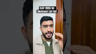 CLAT 2026 First Merit List is Out #clat