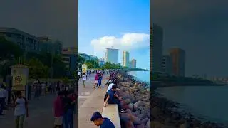 Marine drive Mumbai ❤️🫶 #beach #travel #shorts #shorts #trending