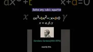 How to solve any cubic equation?