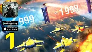 Invasion: Aerial Warfare Gameplay Part 1 - ✈️ PILOT FIRST FIGHTER JET! (iOS, Android)