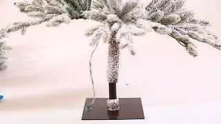 Assembly Instruction for Glitzhome 6ft Deluxe Pre-Lit Snow Flocked Pine Artificial Christmas Tree