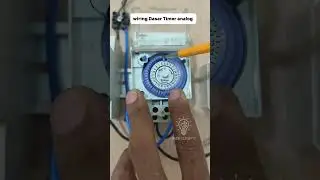 basic wiring of 220V analog timer #tutorial #electrical