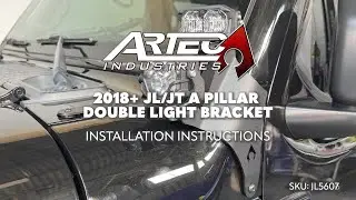 New Product! 2018+ JL/JT A PILLAR DOUBLE LIGHT BRACKET INSTALLATION INSTRUCTIONS - JL5606