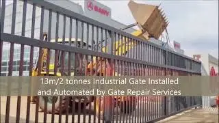 13m Industrial Gate Manufactured and Automated by Gate Repair Services