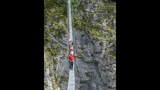 Would you do this Via Ferrata? #adrenalinerush #summerbucketlist #vertigo