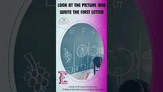 Pre-Primary Students First Letter Writing Activity at Chinmay International School, Karjan