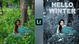 Lightroom winter photo editing tutorial |Lightroom background colour change | Photo editing video ||