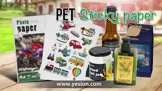Inkjet and Laser PET Sticker Printable Vinyl/film for label printing