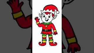 how to draw an elf on the shelf #elfontheshelf #elfdrawing #christmasdrawing #usa #usakids #uk #how